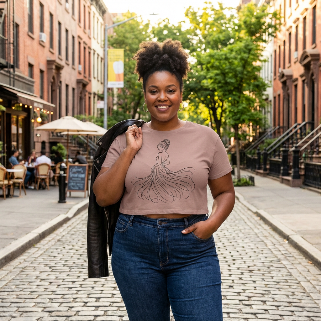Lowkey Lady Women’s Crop Top | Premium Cotton Streetwear