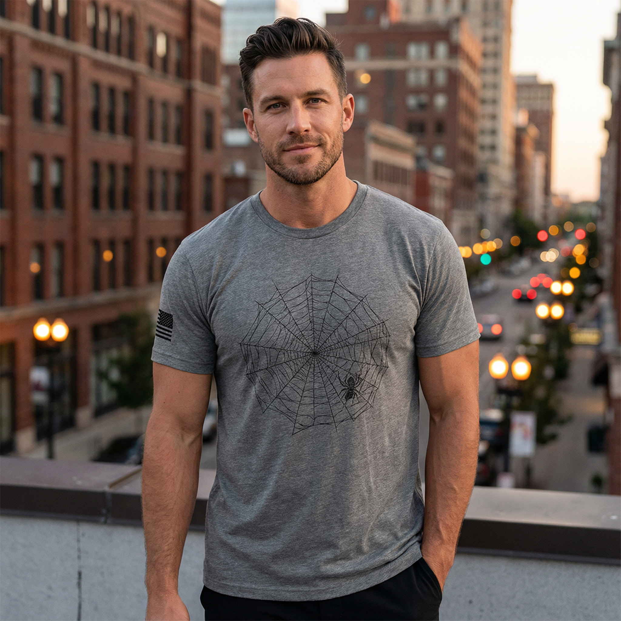 Lowkey Orb Weaver Men’s Graphic T-Shirt | Premium Cotton Streetwear Tee